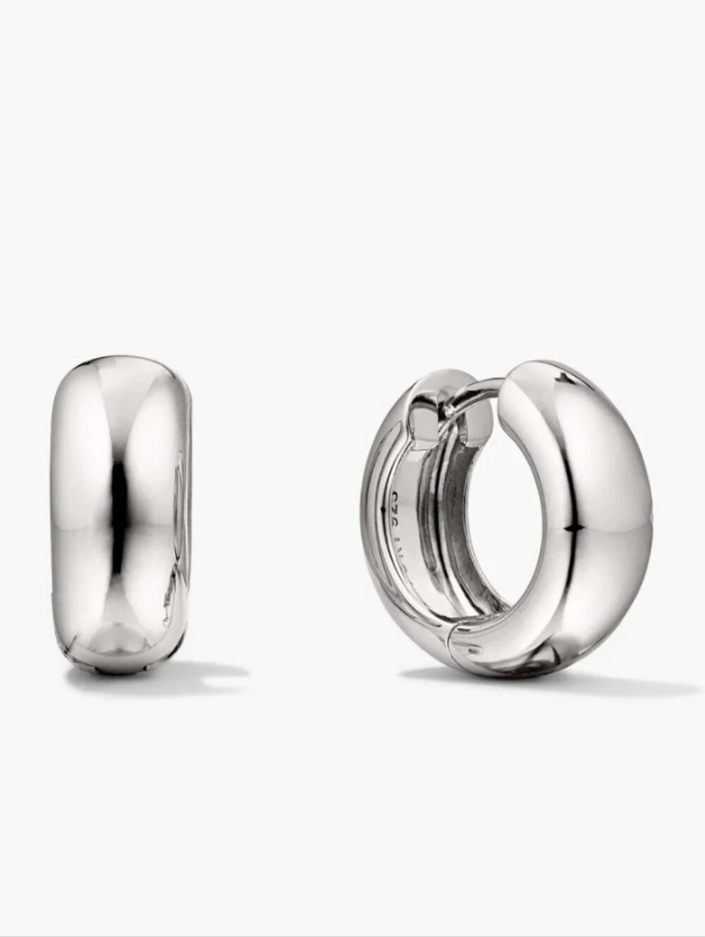 BRAND NEW Mejuri Chunky Sterling Silver Medium Hoops